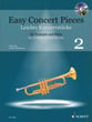 Easy Concert Pieces #2 Trumpet and Piano BK/CD cover